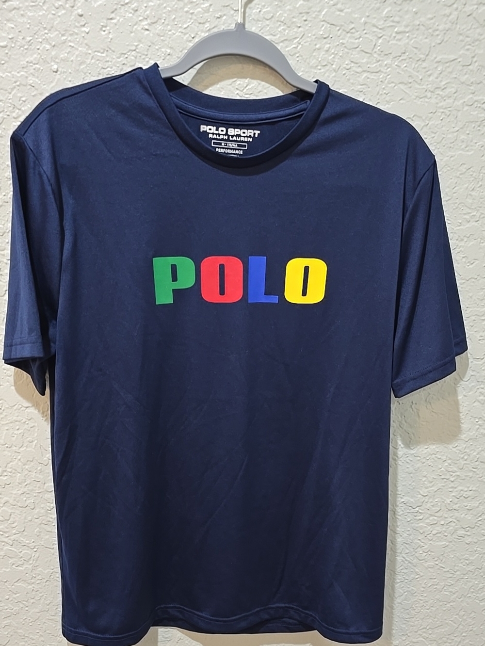 Polo by Ralph Lauren Navy Short-Sleeve Multicolor Logo Tee